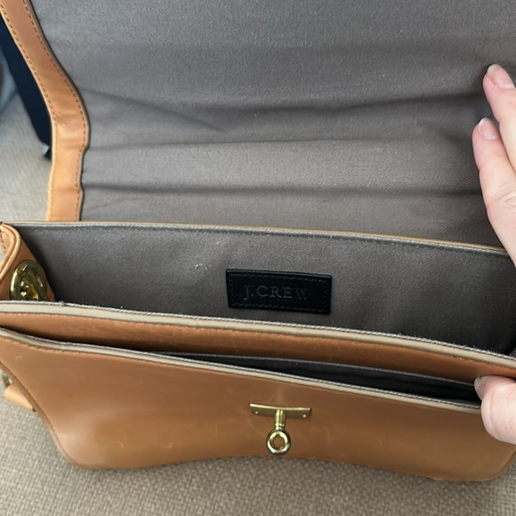 J Crew leather light brown shoulder bag - Picture 9 of 12